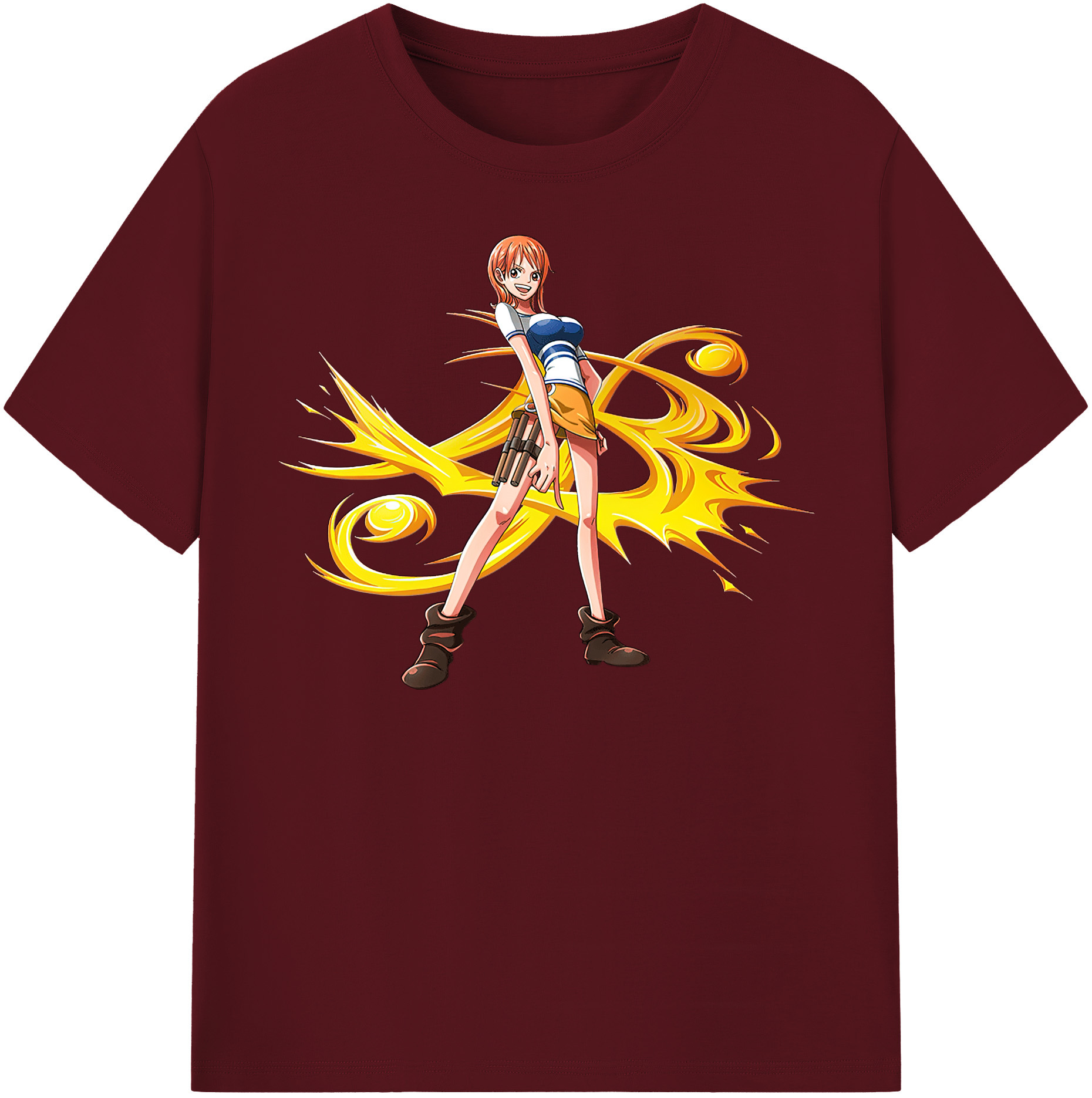 ワンピース ナミ ONE PIECE Nami 綿100％半袖Tシャツ（フロントプリント）